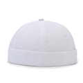 Bonnet docker blanc à séchage rapide avec texture mesh respirante pour un look urbain - Blanc