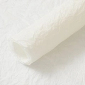 White textured crumpled paper roll for Christmas strawberry flower bouquet gift packaging - Xue Nai Paper 5 Sheets / Moonlight White