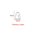Polished silver heart lock pendant with 16mm height and 10mm width for DIY jewelry - Polished Curved Lock Pendant 10x16mm / Steel