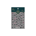 Hauchdünne 3D-Nagelsticker im Tuschemalerei-Stil mit Lotus und Libellen Modell TS-1430 - Wasser Tusche Lotus (TS-1430)