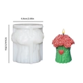Silicone rose flower basket candle mold with 3D heart design and dimensions - Style 6 Rose Basket Mold