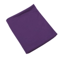 Folded purple mercerized cotton jersey headscarf with soft elastic texture - 38 Purple