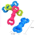 Jouets à mâcher en silicone rose, vert et bleu pour chiens de 12cm de long - Homard
