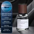 Blue Ocean car and home aromatherapy in 160ml glass bottle with a wood grain cap - Small Time - Azure Ocean