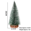 Mini 35cm beschneiter Weihnachtsbaum aus Zeder mit echtem Holzfuß als Tischdeko - 35cm Weihnachtsbaum