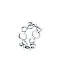 Polished S925 sterling silver ring featuring a modern geometric hollow circle design - US Size 7 / S925 Sterling Silver