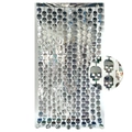 Halloween skull tinsel curtain with silver holographic laser finish for party decoration - Holographic Skull