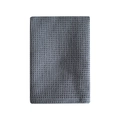 Dark gray waffle weave 100% cotton dishcloth shown on a plain white background - 35*35cm / Dark Gray