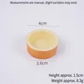 Miniature orange tart shell mold for DIY crafts with 4cm diameter and 1.5cm height - Round Tart Shell