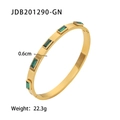 Wide Rectangular Stone (JDB201290-GN)