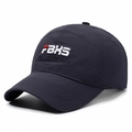 Gorra de béisbol azul oscuro de secado rápido con bordado FBXS y visera curvada - Ajustable / Azul marino