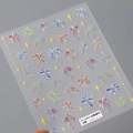Adesivi per unghie 5D a rilievo con motivi fuochi d'artificio colorati e stelle TS-3460 - Stile Rilievo Fuochi d'Artificio (TS-3460)