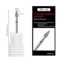 Bullet shape fine grit diamond nail drill bit PG-42 for cuticle removal and manicures - PG-42 Fine-Bullet Shape