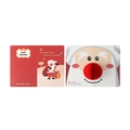 Weihnachten 3D Pop-up Grußkarte mit Weihnachtsmann und roter Waben-Nase für die Feiertage. - Geschenk Weihnachtsmann