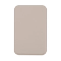 Miroir de maquillage pliable en PU beige clair avec texture mate pour le bureau - Petit / Blanc Clair de Lune