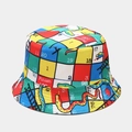 Chapeau bob réversible avec motif coloré de jeu de société serpents et échelles - Motif Serpent Réversible