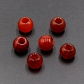 Rotorange Naturachat-Karneol-Perlen 12mm mit großem Loch für DIY-Schmuckherstellung - Roter Achat 1 Stück