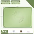 Green 70x50cm non-slip silicone baking mat with scales and 5mm thickness for kneading - 5mm / 70x50cm / Green