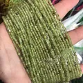 2-3mm faceted light green natural stone square crystal beads for DIY jewelry making - 03-Peridot Crystal (Natural)