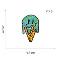Colorful ice cream cartoon embroidery patch for boys clothing 7.5 cm x 4.7 cm size - Ice Cream
