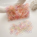 Pacco di elastici per capelli trasparenti con pois colorati ad alta elasticità per bimbi - 2# In Busta / 3# In Busta / In Busta (1000/2000 Pezzi)