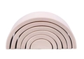 6-piece natural wood rainbow stacking blocks for early childhood development and sorting - 6-Piece Set / Small Pine Rainbow (Matte Natural)