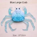 Blue gradient toy crab ocean animal model with realistic texture size 20x10cm - Blue Simulation Crab / OPP Bag/Large Size