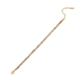 Pulsera vintage de cuentas de piedra natural en oro y crema con cierre de langosta - Estilo de Cuentas Beige Marrón (2#)