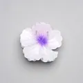Frangipani hair claw clip with white and purple gradient petals and glossy resin finish - White Purple Gradient Flower [8cm Large]