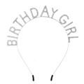 Cerchietto per capelli BIRTHDAY GIRL in strass argento per festa di compleanno donna - Tonalità Argento (con custodia in silicone)