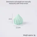 Light green artificial meringue candy charm for DIY crafts, 2.1cm wide tower dessert - Green