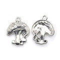 Pendentifs champignons en argent antique pour création de bijoux DIY style vintage - Style A3-151