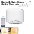 Bluetooth ultrasonic aroma diffuser with remote control and warm night light feature - 500ML Warm Light Bluetooth Speaker - Remote Control