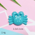 Blauwe hars krab bedel van 2,2x3,1cm voor DIY knutselwerkjes en decoratieve items - Blauwe Krab