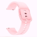 Pink silicone watch strap for Samsung and Huawei featuring quick release pins - Soft Pink