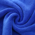 Thick navy blue microfiber car wash towel with high density plush spiral texture - 30*30cm / Blue