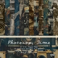 Vintage camera themed 6x6 inch scrapbook paper pad with 12 retro designs and 24 sheets - R2402a 24 Sheets