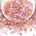 Colorful faceted glass teardrop beads for jewelry making and DIY crafts accessories - Pink Series