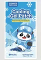 Lot de 2 patchs de gel rafraîchissants pour soulagement thermique au design bleu cartoon - Motif Panda (Q255) / 2 Pcs/Sac