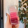 Details zu 9 rosa TPU Spiralförmige Haargummis in einer klaren Kunststoffbox - 20# Mittelgroß Verlauf Rosa