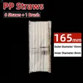 165mm*OD 10mm*ID 8mm (6 PP Straws + 1 Brush)