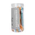 30er-Set tragbare Haustier-Zahnbürsten in Blau und Orange für die Zahnpflege von Hunden - Doppelseitige Zahnbürste / 30er-Pack (Dose) / Blau/Orange (Gemischt)