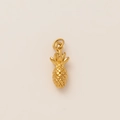 Minimalist 18K gold plated stainless steel pineapple pendant with a polished metallic finish - Pineapple Pendant