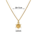 Dettaglio della catena da 38cm con estensione di 7cm e ciondolo sole da 12mm - Sole Sferico Radiante