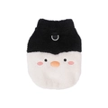 Cute penguin style fleece pet vest with leash D-ring in black and white colors - S / Penguin Style / Black