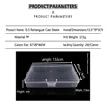 Transparent PP plastic storage box 13.5x7.9x3cm with secure snap lid for hardware - 13.5 Rectangular (13.5*7.9*3cm)