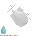 Cylindrical silicone candle mold with geometric origami texture for DIY resin art - Pear Shape Cylinder