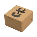Weihnachtsgeschenkbox aus Kraftpapier mit ausgestanztem Rentier-Motiv für Kekse - Weihnachtsrentier
