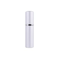 Portable 5ml silver aluminum refillable perfume atomizer bottle with metallic finish - Matte Silver