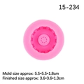 Rosa Reifen Fondant Silikonform 5.5cm für Tortendekoration und Getriebe Modellierung - Nr. 3 Rosa (15-234)